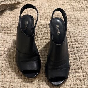 Michael Kors Elegant Black Slingback Heels